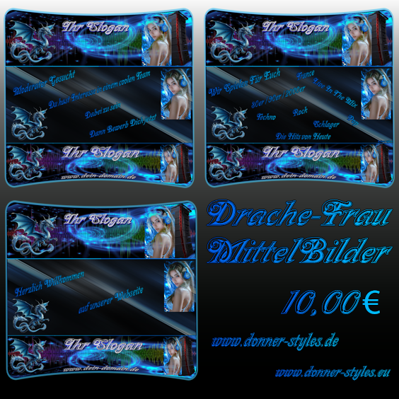 Mittelbilderset Mittelbilderset - Drache-Frau